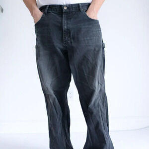 Carhartt	Blac close with multiple k Dungaree Carpenter Work Pants ~Black  ~38/32